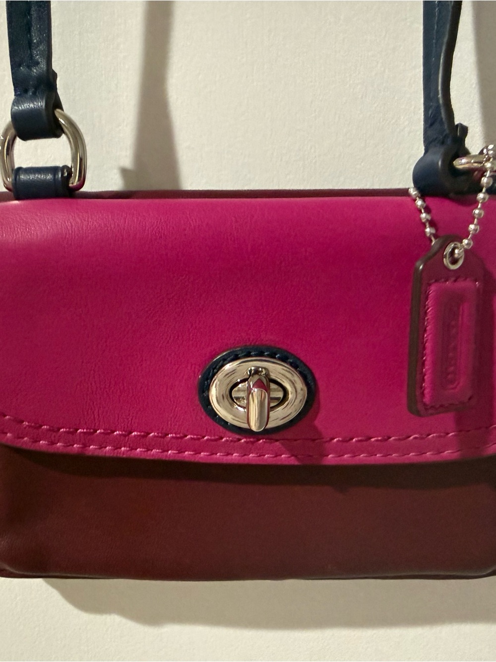 Coach Crossbody Leather Colorblock NWOT